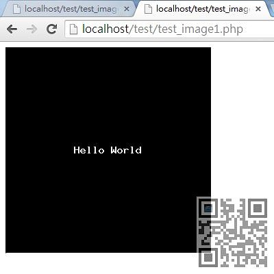php create image font text center